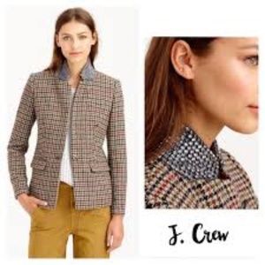 J. CREW Regent Rhinestone Wool Blazer